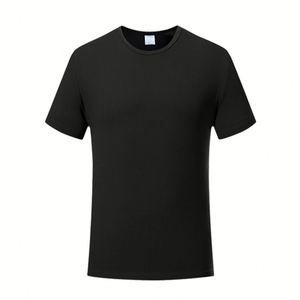 เสื้อยืดคอกลมแขนสั้นผ้าซาตินสีดำ 100% โพลีเอสเตอร์ ไซส์ US สำหรับผู้ชาย พิมพ์โลโก้แบบรีดร้อน แห้งเร็ว ระบายอากาศได้ดี - Product Image 6