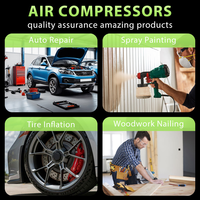 Compresseur d'air portable de haute qualité 30L 220v 8bar, mini compresseur d'air silencieux à haute vitesse, compresseur d'air électrique sans huile haute pression