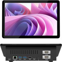 Tablette industrielle tactile 10,1 pouces, dotée de deux ports 2.0, permettant de connecter deux écrans externes 4K simultanément, 8 Go de RAM