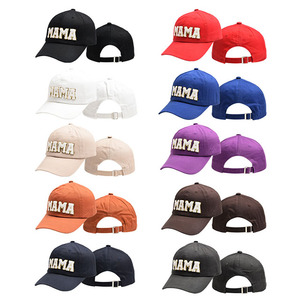 2023 nóng bán New Mama thêu rắn màu Mũ bóng chày có thể điều chỉnh <span class=keywords><strong>6</strong></span> tấm biểu tượng tùy chỉnh mũ thể thao - Product Image 2