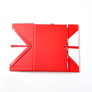 EVERWIN Red Double Door <b>Christmas</b> Gift Boxes With Ribbon Rigid Paperboard Premium Folding Packaging <b>Box</b> - Product Image 5