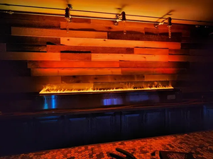 Chimenea de Pared Moderna de 1000 mm con Llama LED 3D Automática, Vapor de Agua, Vapor de Fuego, Inserto Lineal de Etanol, Material de Acero, Uso en Interiores - Product Image 3