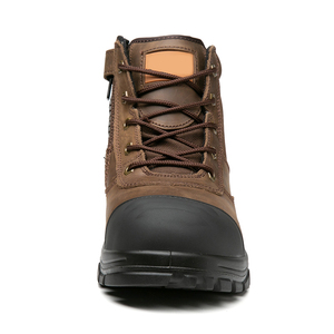 DSF53 Men Brown Leather Work <b>Boots</b> Waterproof Outdoor All Seasons <b>Hiking</b> <b>Boot</b> - Product Image 5