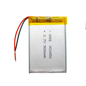 3mm मोटाई रिचार्जेबल लाइपो बैटरी 303450 के लिए 3.7v 500mah 1.85wh इलेक्ट्रॉनिक उत्पाद - Product Image 2