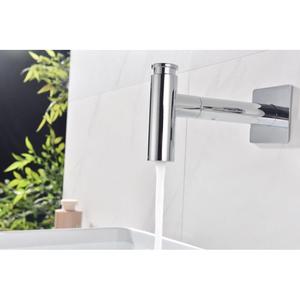 Thiết kế hiện đại đầy đủ đồng lõm phòng tắm bồn rửa vòi Electroplated Gunmetal màu xám gốm van lõi nóng lạnh lưu vực vòi nước - Product Image 2