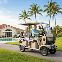 HLD Nouveauté 800w 60v Vente en gros Quadricycle électrique 4 roues 6 places avec toit ouvert, scooter électrique de mobilité