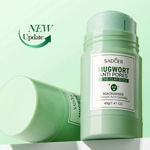 มาส์กโคลนทำความสะอาดผิวหน้า OEM SADOER ผสมวอร์มวูด ไนอาซินาไมด์ และกรดซาลิไซลิก ช่วยทำความสะอาดผิว ลดเลือนจุดด่างดำ ผิวขาวกระจ่างใส ปลอบประโลมผิว และเพิ่มความชุ่มชื้น - Product Image 6