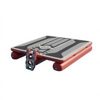 Plateforme flottante gonflable pour la pêche, chenille de sauvetage gonflable géante (8 mètres) avec moteur pour les situations de sauvetage aquatique