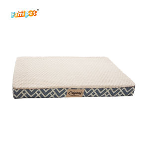 Famipet personalizado cómodo rectángulo espuma viscoelástica mascota perro jaula cama colchón ortopédico perro cama lavable con cubierta extraíble - Product Image 6