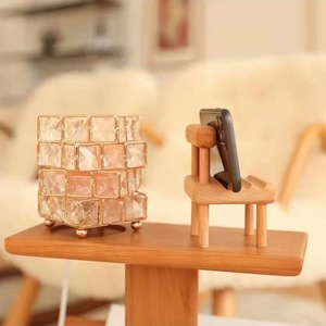 Mini Soporte de Madera para Teléfono, Accesorio de Escritorio, Color Madera Natural - Product Image 4