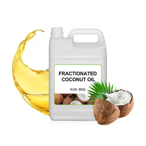Высококачественное фракционированное кокосовое масло для роста волос, натуральные хорошие эфирные этикетки на заказ, масла для ухода за кожей для пищевых продуктов и тела