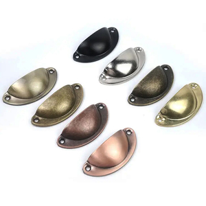 家具五金半圆月亮橱柜门把手和旋钮复古梳妆台抽屉拉手 - Product Image 1