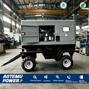 Grupo Electrógeno Diésel Móvil Silencioso, Generador <span class=keywords><strong>de</strong></span> Reserva para Exteriores con Remolque, Refrigerado por Agua - Product Image 4