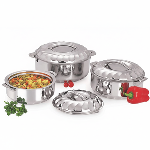 2024 prix de gros indien en acier inoxydable casserole nouveau Design Roti Chapati conteneur boîte ustensiles de cuisine ensemble - Product Image 1