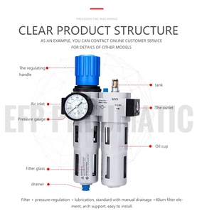 Unità FRL MAXIWORLD per Trattamento Aria con Filtro Pneumatico Festos, Raccordi in Alluminio, Filtro Olio, Regolatore e Lubrificatore - Product Image 6