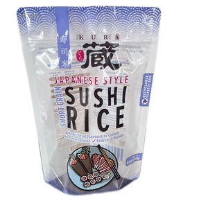 Emballage souple en plastique MDOPE+PE recyclé respectueux <span class=keywords><strong>de</strong></span> l'environnement, sachet debout pour riz <span class=keywords><strong>de</strong></span> sushi <span class=keywords><strong>de</strong></span> style japonais, chapelure - Product Image 1