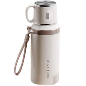 Bouteille d'eau isotherme Join Hands 600 ml en acier inoxydable 316 avec infuseur à thé, gourde de voyage portable - Product Image 5