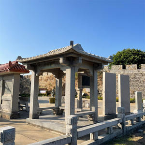 Pavillon hexagonal d'extérieur en pierre de granit naturelle, conception de kiosque de <span class=keywords><strong>jardin</strong></span>, <span class=keywords><strong>gloriette</strong></span> TING ZI, décoration à vendre - Product Image 3