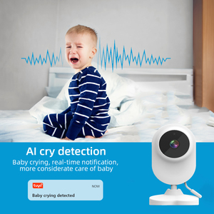 La mejor venta de monitoreo de temperatura inalámbrico integrado en canciones de cuna Audio bidireccional Wifi Monitores para bebés con cámara - Product Image 3