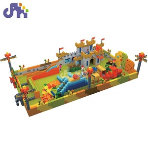 Thương mại trong nhà bọt xây dựng khối lâu đài Giáo Dục Nhà chơi công viên giải trí chơi lâu đài với đế ngoài <span class=keywords><strong>EVA</strong></span> - Product Image 6