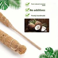 Tubes de coco pliables en gros pour la maison et le jardin, qui rehaussent la beauté naturelle des plantes Monstera