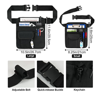 Sac de ceinture de serveur, tablier, accessoires de serveuse de restaurant, sac avec ceinture réglable, sac à monnaie utilitaire pour serveur, serveuse, OEM
