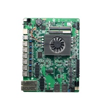 Motherboard Firewall Pfsense Appliance Server 1u dengan 6 Port Ethernet Kecepatan Tinggi Mini Racks Mainboard dengan 2 Antarmuka Fiber