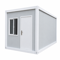 Maison conteneur 20 pieds à kit plat économique, design moderne, isolée thermiquement, respirante et coupe-vent, garantie 5 ans, pour bureau, camp de travail, mini