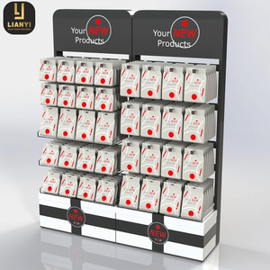 Soportes de exhibición a medida para el cuidado de la piel Tienda minorista Unidad de exhibición de pie de piso de doble cara - Product Image 4