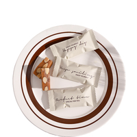 Fait joint chaleur plastique personnalisé main petite impression affaires gommeux bonbons feuille mate Sachet pochette de poche chocolat sacs d'emballage