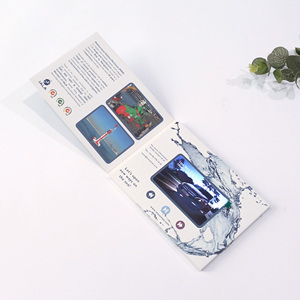 Carte pliée imprimée en couleur LCD stockage d'affichage électronique carte de voeux d'<span class=keywords><strong>invitation</strong></span> de lecture vidéo de <span class=keywords><strong>mariage</strong></span> - Product Image 4