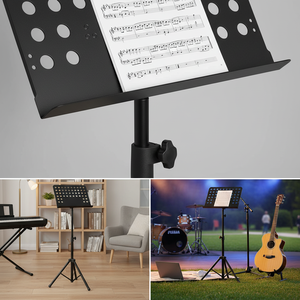 Soporte para Partituras de Metal/Aleación de Aluminio Ajustable, Clásico y Duradero, Venta al por Mayor, Xinxiang XM-501 - Product Image 2