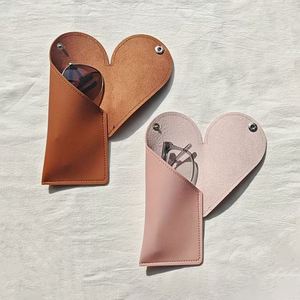 Portable Heart Shaped <b>Case</b> Unisex Pouch Slim Travel <b>Glasses</b> Organizer Bag - Product Image 5