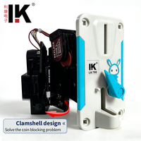 Accepteur de pièces LK790, sélecteur de jetons, voyant LED, motif lapin mignon, universel pour composants de machines de jeux d'arcade