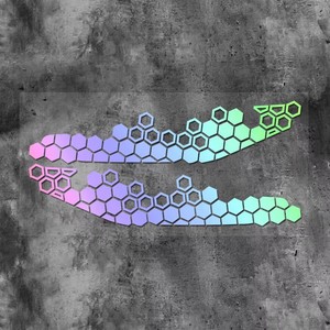 Motorfiets Honingraatstickers Reflecterende Stickers Multicolor Decoratieve <span class=keywords><strong>Sticker</strong></span> Motor Bumper Ornament Modificatie Accessoires - Product Image 2