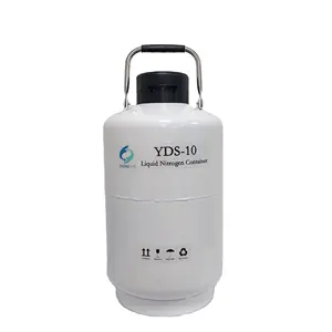 Contenedor de nitrógeno líquido, tanque de almacenamiento de líquido pequeño, Dewar de nitrógeno líquido de 10l a la venta