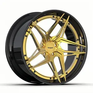 Custom Forged Car Rims Alloy Aluminum Wheel 5x114.3 5x120 Gold Black White for Benz/ Porsche/BMW/Cayenne/Land Rover