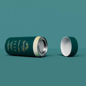 Op Maat Gemaakte Eco-Vriendelijke Food Grade Kraft Tea Koffieboonpoeder Papieren Buisverpakking Met Voering - Product Image 2