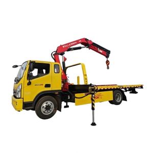 Camión Grúa de Brazo Plegable Foton Chassis Hongchang Tianma de 6.3 Toneladas, Doble Propósito para Remolque y Transporte de Carga - Product Image 1