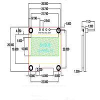 Módulo de Pantalla PMOLED de 0.96 Pulgadas con Pantalla OLED de 128*64, Interfaz I2C SSD1315, Interfaz OLED de Alta Visibilidad