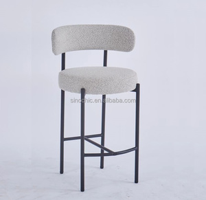 北欧モダンメタルフレームクラブチェアファブリックダイニングルームチェア卸売河北ホームホテルモダンソーサーチェア - Product Image 6