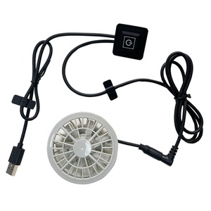 Quần Áo Điều Hòa 5V Quạt Nhỏ, Quạt Quần Áo Làm Mát Phích Cắm USB, Điều Chỉnh Nhiệt Độ Ba Giai Đoạn, 69Mm * 76Mm * 25.5Mm - Product Image 1