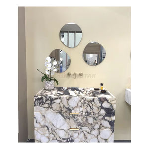 Newstar italie luxe Calacatta alto Monet évier mural <span class=keywords><strong>en</strong></span> marbre <span class=keywords><strong>grande</strong></span> vanité naturel avant <span class=keywords><strong>pierre</strong></span> salle de bain lavabo - Product Image 1