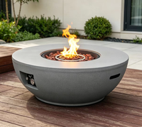 Cheminée à gaz portable en acier, gain de place, foyer au propane durable et écologique, commande par bouton, haute pression/sécurité flamme pour