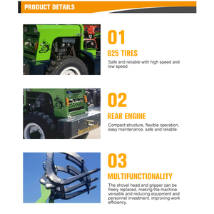 <span class=keywords><strong>Loader</strong></span> Multifungsi 1000kg yang Sesuai Standar <span class=keywords><strong>CE</strong></span> EPA, Mesin Diesel, Mini <span class=keywords><strong>Wheel</strong></span> <span class=keywords><strong>Loader</strong></span> dengan Bucket Attachment 4x4 - Product Image 5