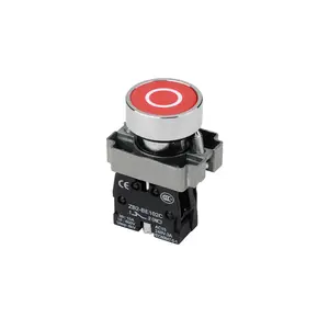 SHENGLEI XB2 Circular self-locking button switch flame retardant plastic circle symbol Red Warning Button Switch