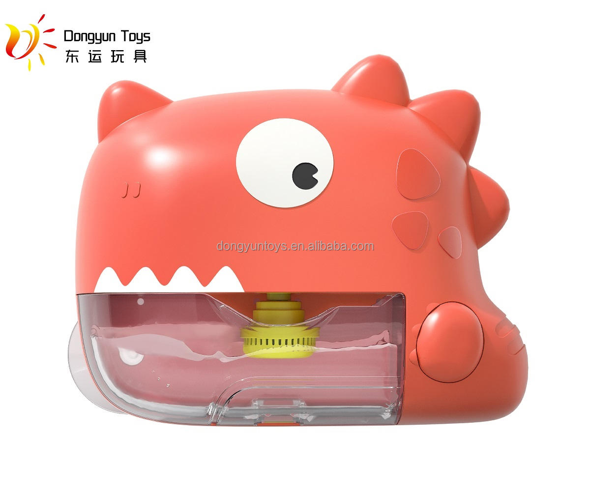 Machine à bulles automatique dinosaure rouge