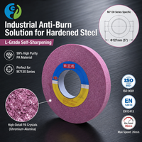 Meule à grande surface en céramique d'oxyde d'aluminium 350x40x127mm, outil abrasif industriel pour rectifieuse de surface et ébavurage de métaux