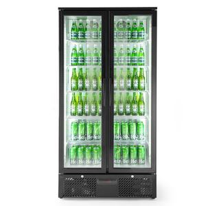 Congélateur commercial <span class=keywords><strong>vertical</strong></span> de refroidisseur d'affichage de boisson de bière de double porte en verre - Product Image 1