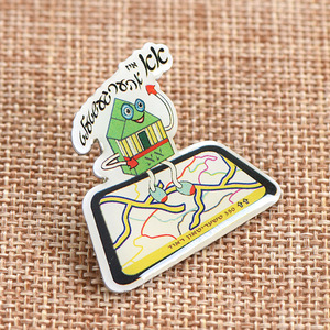 Badges métalliques personnalisés de forme irrégulière, sans nickel, cadeaux d'affaires pour bureaux - Product Image 3